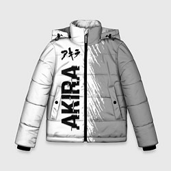 Зимняя куртка для мальчика Akira glitch на светлом фоне: по-вертикали