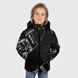 Куртка зимняя для мальчика Чертеж ракеты, цвет: 3D-светло-серый — фото 2