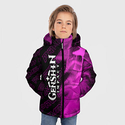 Куртка зимняя для мальчика Genshin Impact pro gaming: по-вертикали, цвет: 3D-черный — фото 2
