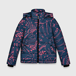 Куртка зимняя для мальчика Монстера, цвет: 3D-красный