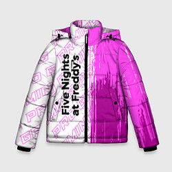 Куртка зимняя для мальчика FNAF pro gaming: по-вертикали, цвет: 3D-черный