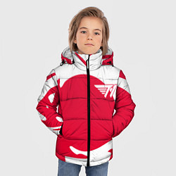 Куртка зимняя для мальчика T1 форма, цвет: 3D-красный — фото 2