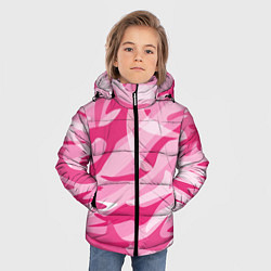 Куртка зимняя для мальчика Камуфляж в розовом, цвет: 3D-красный — фото 2