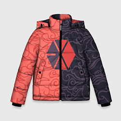 Куртка зимняя для мальчика EXO Clouds, цвет: 3D-черный
