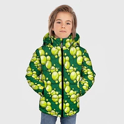 Куртка зимняя для мальчика Большой теннис - мячики, цвет: 3D-красный — фото 2