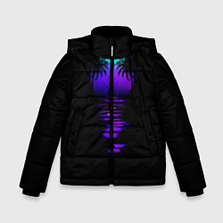 Куртка зимняя для мальчика Луна SynthWave, цвет: 3D-светло-серый