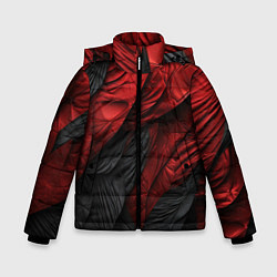 Куртка зимняя для мальчика Red black texture, цвет: 3D-красный