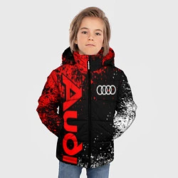 Куртка зимняя для мальчика Ауди - красный и белый, цвет: 3D-светло-серый — фото 2