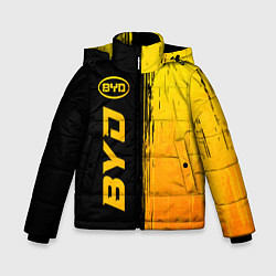 Зимняя куртка для мальчика BYD - gold gradient: по-вертикали