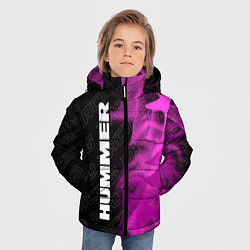 Куртка зимняя для мальчика Hummer pro racing: по-вертикали, цвет: 3D-черный — фото 2