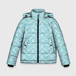 Куртка зимняя для мальчика Небо голубое, цвет: 3D-светло-серый
