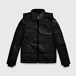 Куртка зимняя для мальчика Black texture, цвет: 3D-черный