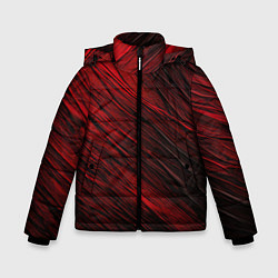 Зимняя куртка для мальчика Black red texture