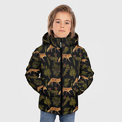 Куртка зимняя для мальчика Лиса и хвоя, цвет: 3D-черный — фото 2