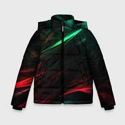 Куртка зимняя для мальчика Dark red and green, цвет: 3D-красный