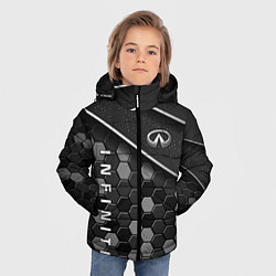 Куртка зимняя для мальчика Infiniti - черный металл, цвет: 3D-красный — фото 2