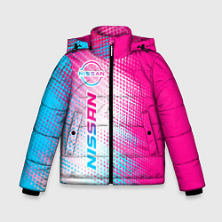 Зимняя куртка для мальчика Nissan neon gradient style: по-вертикали