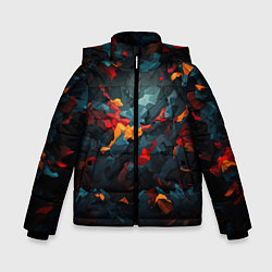 Куртка зимняя для мальчика Мрачный камуфляж, цвет: 3D-светло-серый