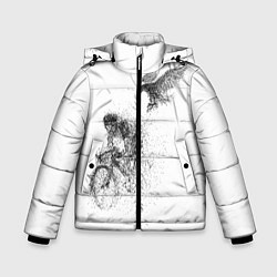 Куртка зимняя для мальчика Скорость,моя стихия, цвет: 3D-красный