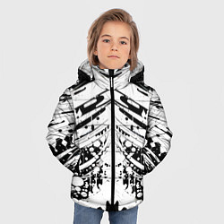Куртка зимняя для мальчика Mirror abstraction - vogue, цвет: 3D-черный — фото 2