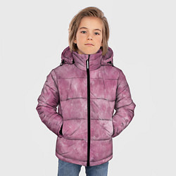 Куртка зимняя для мальчика Текстура камня родонита, цвет: 3D-светло-серый — фото 2