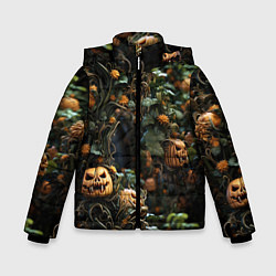 Куртка зимняя для мальчика Hallowen приходит, цвет: 3D-черный