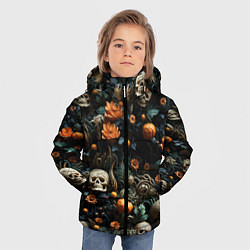 Куртка зимняя для мальчика Мистер Череп, цвет: 3D-черный — фото 2