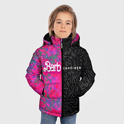 Куртка зимняя для мальчика Barbenheimer - meme, цвет: 3D-светло-серый — фото 2