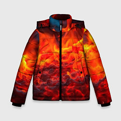 Куртка зимняя для мальчика Магма, цвет: 3D-черный