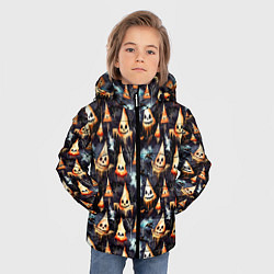 Куртка зимняя для мальчика Акварельные приведения, цвет: 3D-светло-серый — фото 2