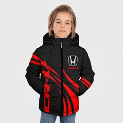 Куртка зимняя для мальчика Honda CR-V - красный и карбон, цвет: 3D-красный — фото 2