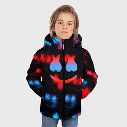 Куртка зимняя для мальчика Marshmello skibidi dob dob, цвет: 3D-красный — фото 2