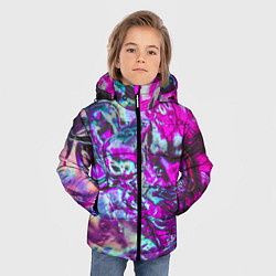 Куртка зимняя для мальчика Жидкое буйство красок, цвет: 3D-светло-серый — фото 2