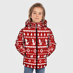 Куртка зимняя для мальчика Dragon year pattern, цвет: 3D-красный — фото 2
