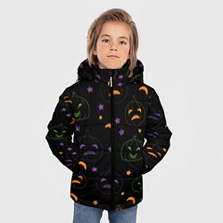 Куртка зимняя для мальчика Тыквы яркие, цвет: 3D-черный — фото 2