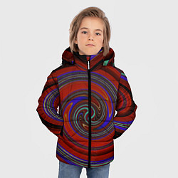 Куртка зимняя для мальчика Завихрения новый вариант, цвет: 3D-черный — фото 2