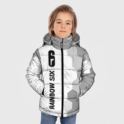 Куртка зимняя для мальчика Rainbow Six glitch на светлом фоне: по-вертикали, цвет: 3D-черный — фото 2