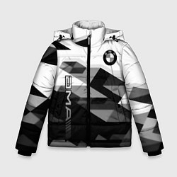 Куртка зимняя для мальчика Bmw sport geometry, цвет: 3D-черный