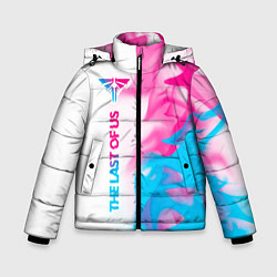 Зимняя куртка для мальчика The Last Of Us neon gradient style по-вертикали