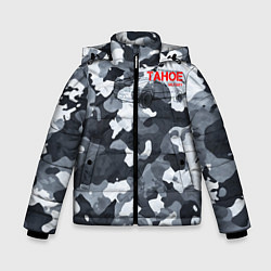 Куртка зимняя для мальчика Chevrolet tahoe military тахо, цвет: 3D-светло-серый