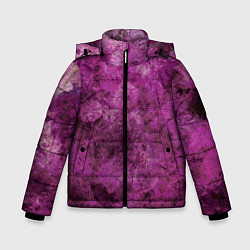 Куртка зимняя для мальчика Абстракция - гранат умбалит, цвет: 3D-черный