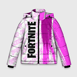 Куртка зимняя для мальчика Fortnite pro gaming по-вертикали, цвет: 3D-черный