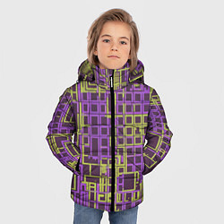 Куртка зимняя для мальчика Разноцветные толстые линии, цвет: 3D-красный — фото 2