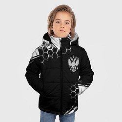 Куртка зимняя для мальчика Патриот России краски, цвет: 3D-светло-серый — фото 2