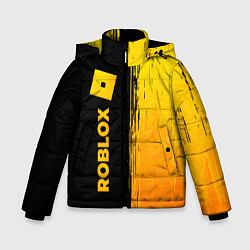 Зимняя куртка для мальчика Roblox - gold gradient по-вертикали