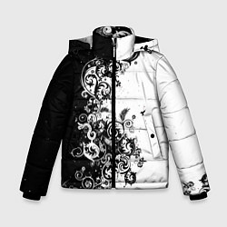 Куртка зимняя для мальчика Иллюстрация свободы, цвет: 3D-черный