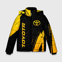 Куртка зимняя для мальчика Toyota - gold gradient вертикально, цвет: 3D-черный