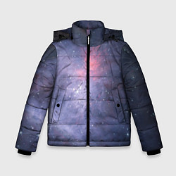 Куртка зимняя для мальчика Космические брызги, цвет: 3D-красный