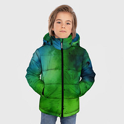 Куртка зимняя для мальчика Акварелика, цвет: 3D-черный — фото 2