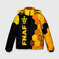 Зимняя куртка для мальчика FNAF - gold gradient по-вертикали